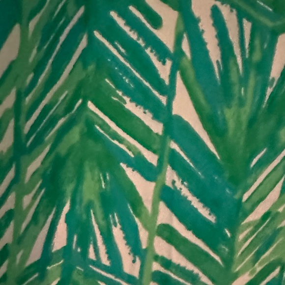 Lilly Pulitzer Green and Blue Lolani Pants 100% silk - Picture 4 of 10